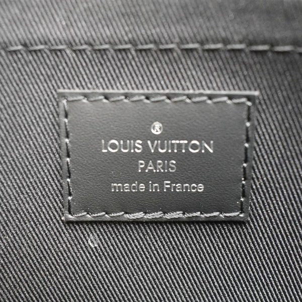 LOUIS VUITTON Monogram Eclipse Pouch Clutch Bag Black