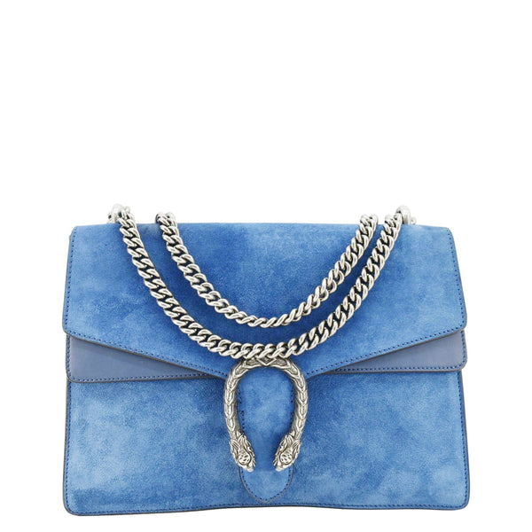 GUCCI Dionysus Medium Suede Leather Shoulder Bag Blue 403348