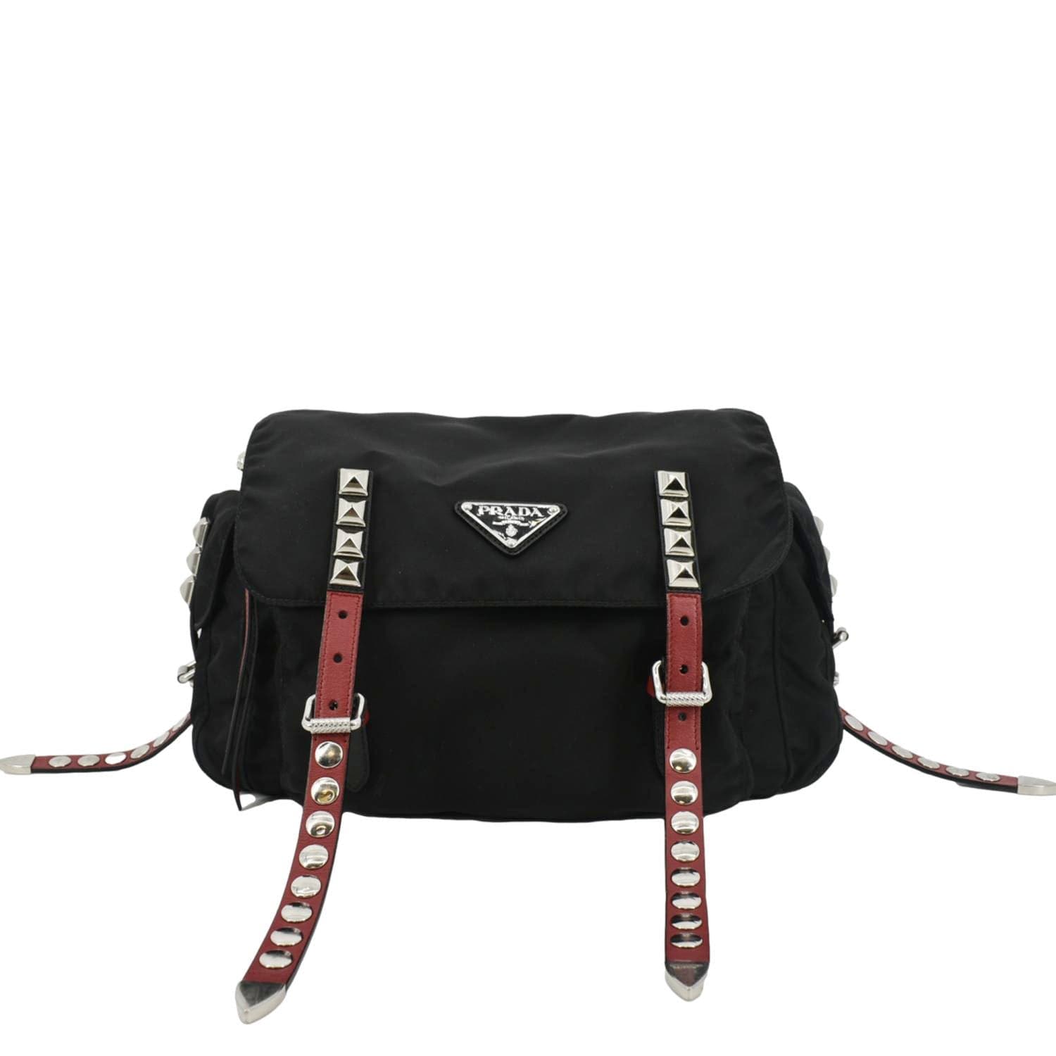 PRADA New Vela Nylon Shoulder Bag Black