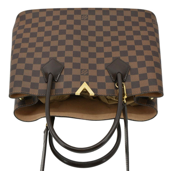 LOUIS VUITTON Kensington Damier Ebene Tote  top look