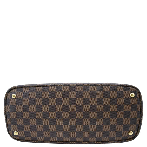 LOUIS VUITTON Kensington Damier Ebene Tote Bag Brown