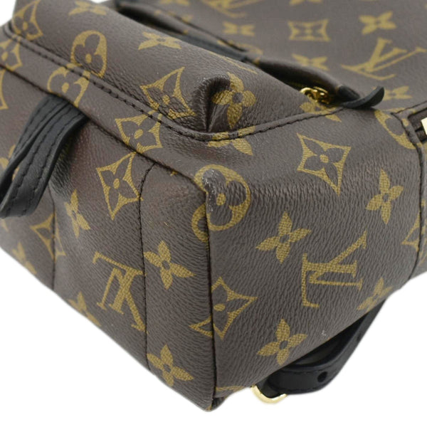 LOUIS VUITTON Palm Springs Mini Monogram Canvas Backpack Brown