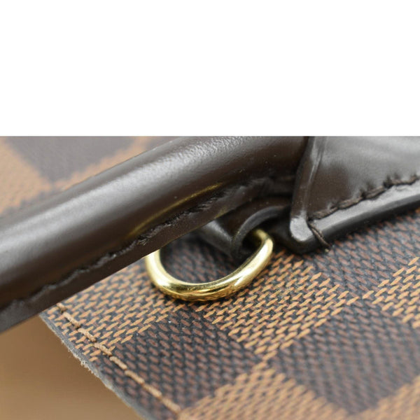 LOUIS VUITTON Kensington Damier Ebene Tote Bag Brown