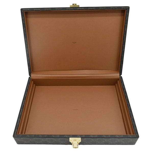 CELINE Triomphe Canvas Stationery Case Brown