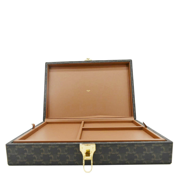 CELINE Triomphe Canvas Stationery Case Brown