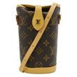 LOUIS VUITTON Fold Me Pouch Monogram Canvas Shoulder Bag Brown