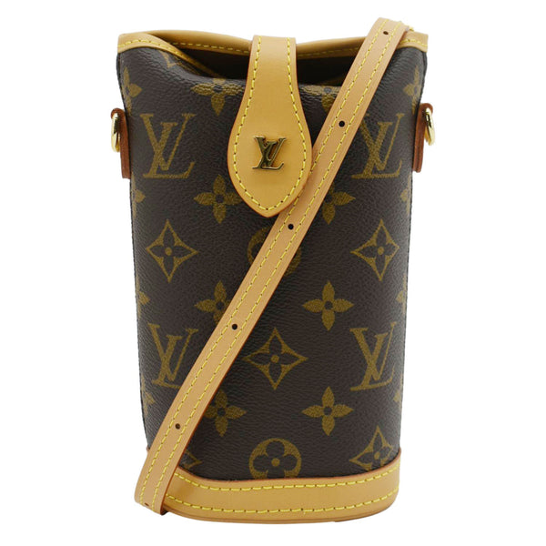 LOUIS VUITTON Fold Me Pouch Monogram Canvas Shoulder Bag Brown