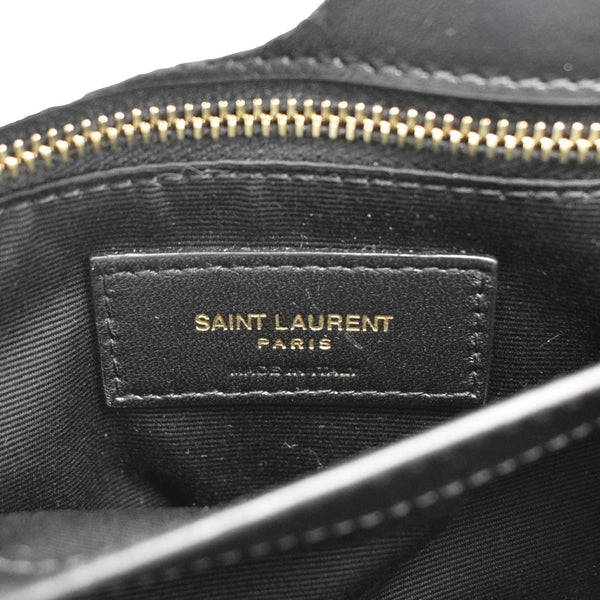 YVES SAINT LAURENT Loulou Toy Quilted Leather Crossbody Bag Black