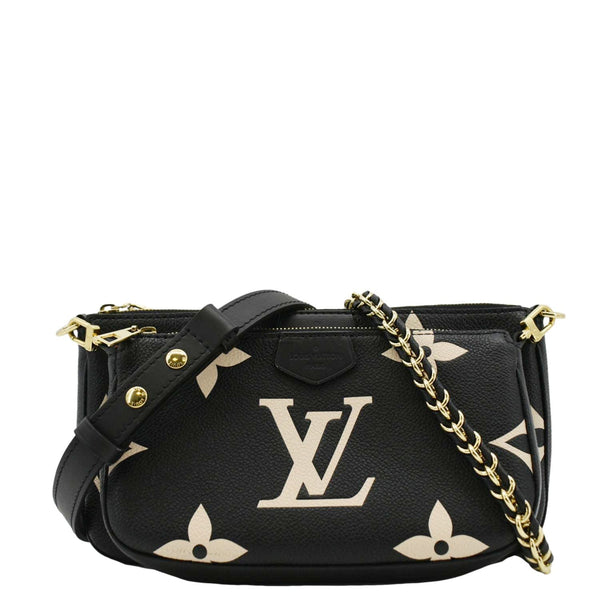 LOUIS VUITTON Multi Pochette Accessoires Monogram Empreinte Crossbody Bag Bicolor