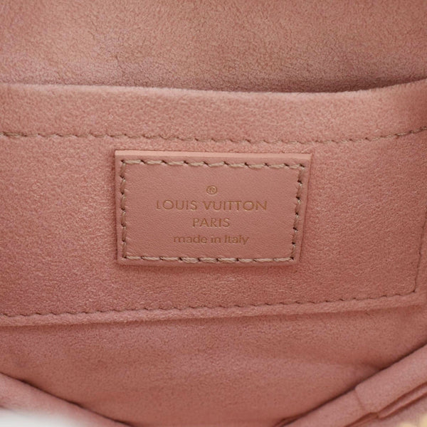 LOUIS VUITTON New Wave Heart Quilted Leather Shoulder Bag Dusty Pink