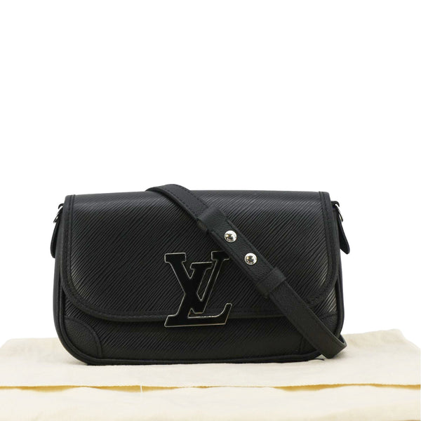 LOUIS VUITTON Buci Epi Grained Leather Shoulder Bag Black