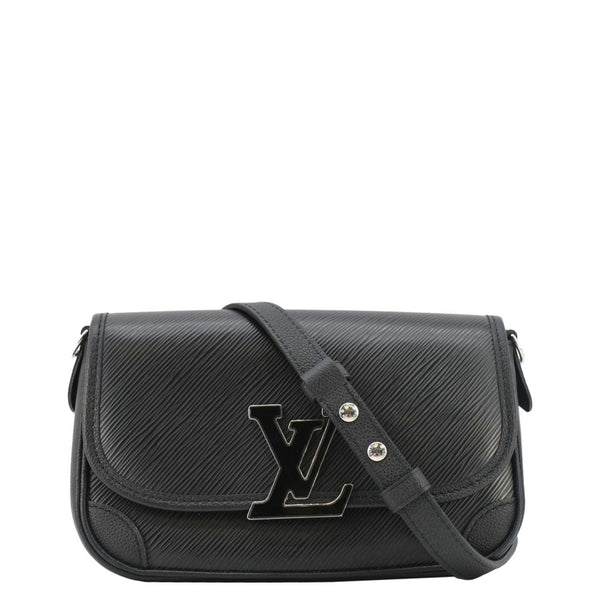 LOUIS VUITTON Buci Epi Grained Leather Shoulder Bag Black