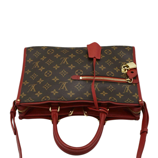 LOUIS VUITTON Popincourt Monogram Canvas Tote Bag Red