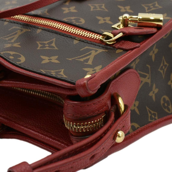 LOUIS VUITTON Popincourt Monogram Canvas Tote Bag Red