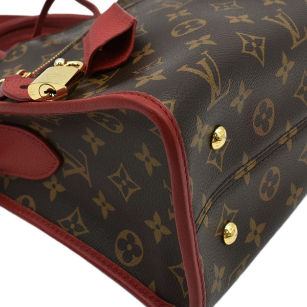 LOUIS VUITTON Popincourt Monogram Canvas Tote Bag Red