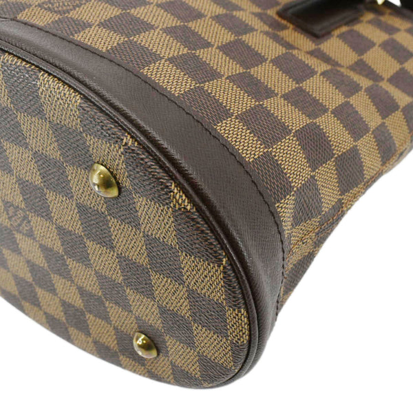 LOUIS VUITTON Marais Bucket Damier Ebene Shoulder Bag Brown