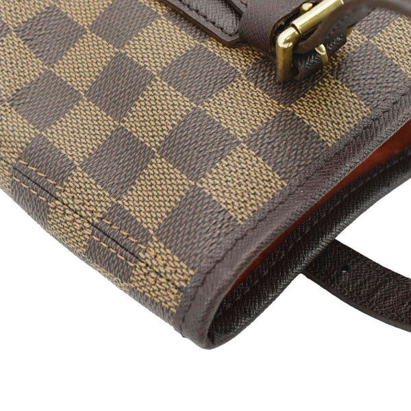 LOUIS VUITTON Marais Bucket Damier Ebene Shoulder Bag Brown