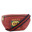 GUCCI Print Small Leather Belt Waist Bum Bag Red 527792