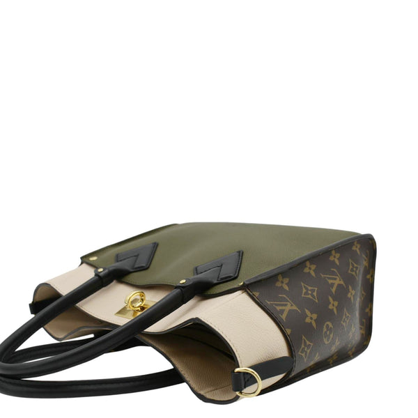 LOUIS VUITTON On My Side MM Monogram Canvas Shoulder Bag Cream