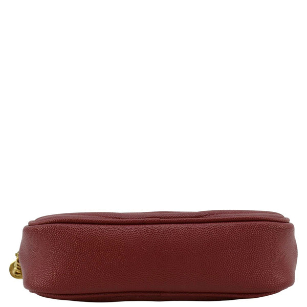 YVES SAINT LAURENT Lou Quilted Leather Camera Crossbody Bag Red