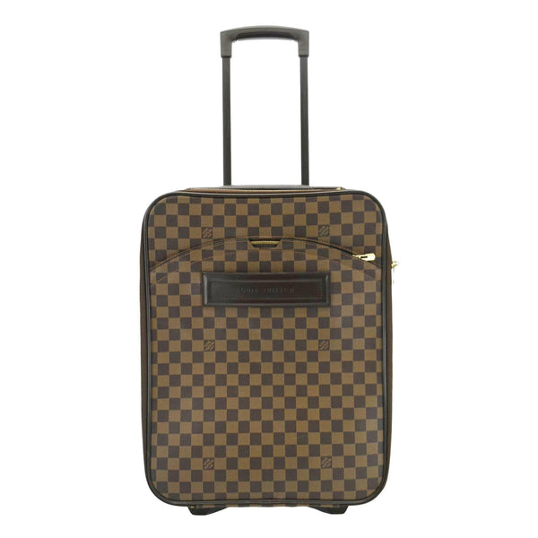 LOUIS VUITTON  Pegase 45 Damier Ebene Rolling Travel Bag Brown