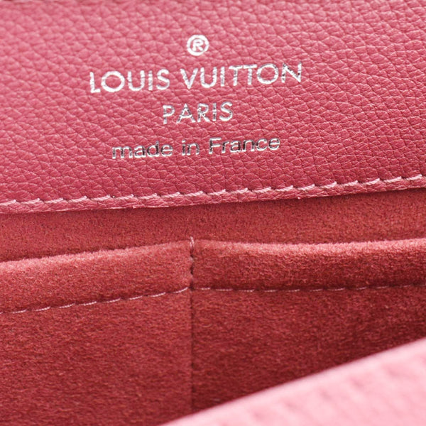 LOUIS VUITTON Lockme Ever MM Leather Crossbody Bag Maroon