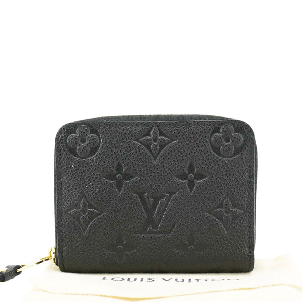 LOUIS VUITTON  Monogram Empreinte Leather Zippy Coin Purse Black