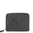 LOUIS VUITTON  Monogram Empreinte Leather Zippy Coin Purse Black