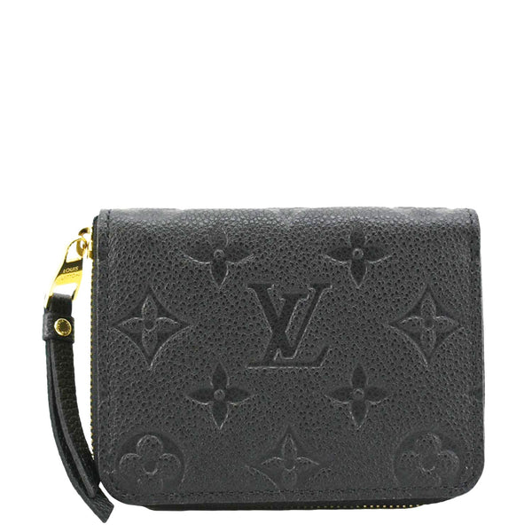 LOUIS VUITTON  Monogram Empreinte Leather Zippy Coin Purse Black