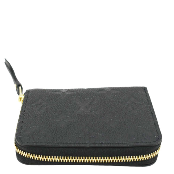 LOUIS VUITTON  Monogram Empreinte Leather Zippy Coin Purse Black