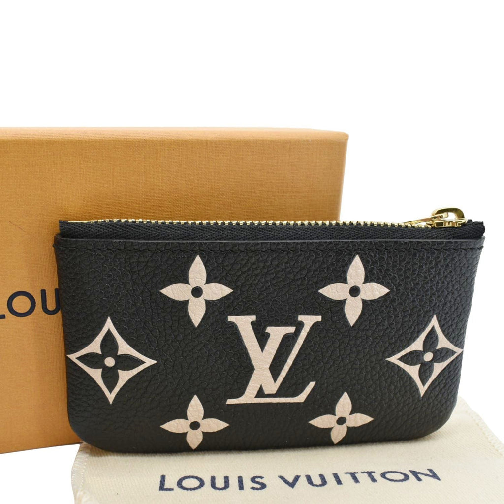 LOUIS VUITTON Pochette Key Cles Giant Monogram Empriente Leather Bicol