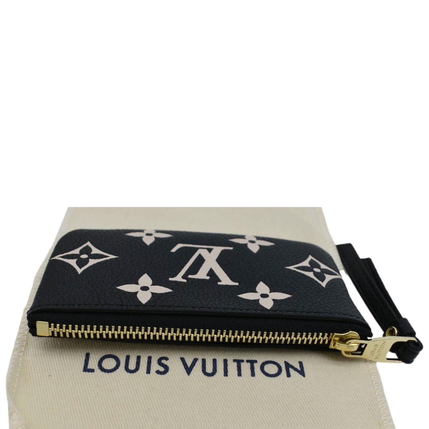 LOUIS VUITTON Pochette Key Cles Giant Monogram Empriente Leather Bicol