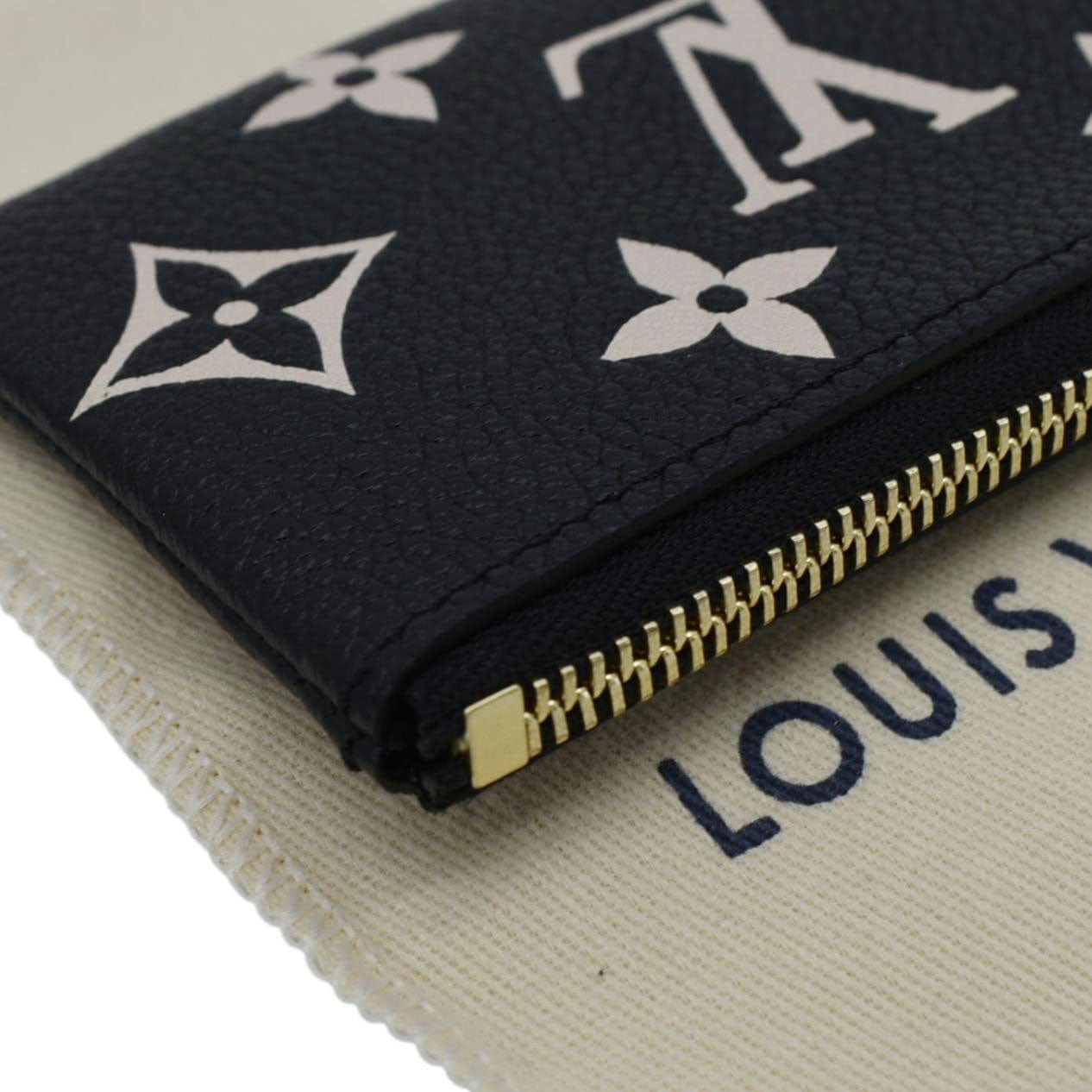 LOUIS VUITTON Pochette Key Cles Giant Monogram Empriente Leather Bicol