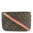 LOUIS VUITTON Lorette Monogram Canvas Shoulder Bag Brown