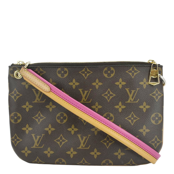 LOUIS VUITTON Lorette Monogram Canvas Shoulder Bag Brown