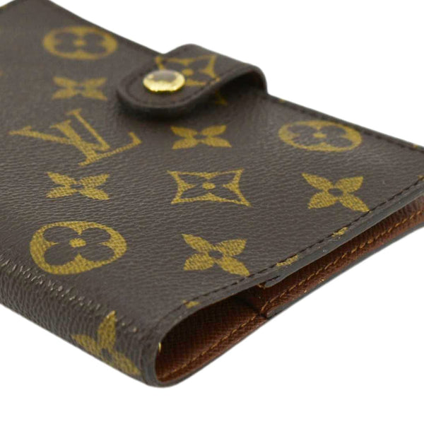 LOUIS VUITTON Ring Agenda Monogram Canvas Cover Brown