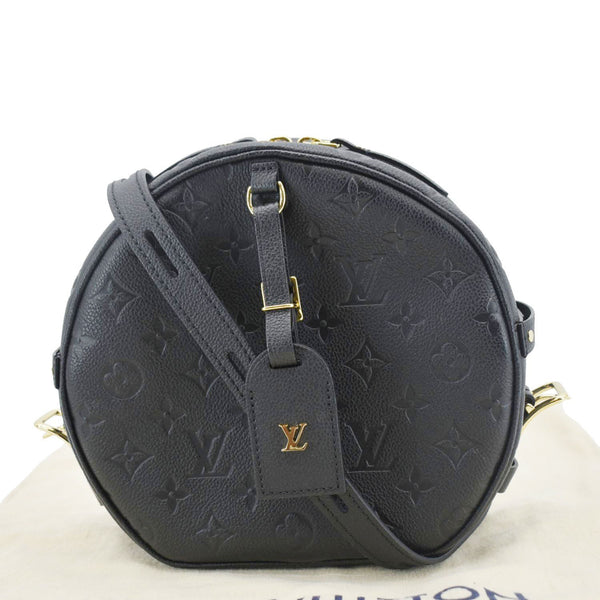 LOUIS VUITTON Boite Chapeau Souple MM Monogram Empreinte Shoulder Bag Black