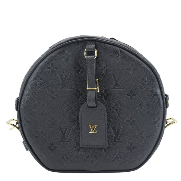 LOUIS VUITTON Boite Chapeau Souple MM Monogram Empreinte Shoulder Bag Black