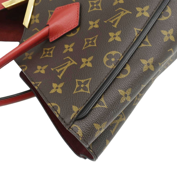 LOUIS VUITTON Kimono MM Monogram Canvas Tote Bag Red