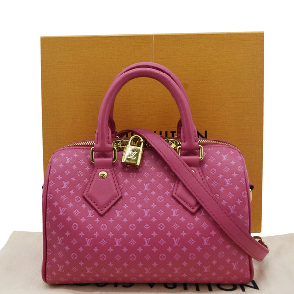 LOUIS VUITTON Speedy 20 Bandouliere Nanogram Leather front look