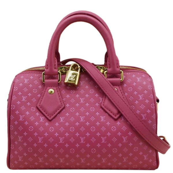 LOUIS VUITTON Speedy 20 Bandouliere Nanogram Leather