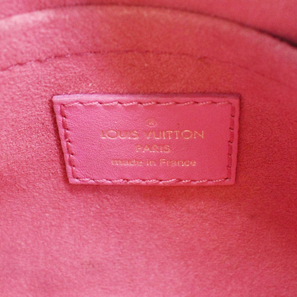 LOUIS VUITTON Speedy 20 Bandouliere Nanogram Leather Shoulder Bag Pink