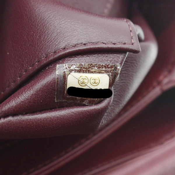 CHANEL Trendy CC Flap Quilted Leather Top Handle Shoulder Bag Burgundy