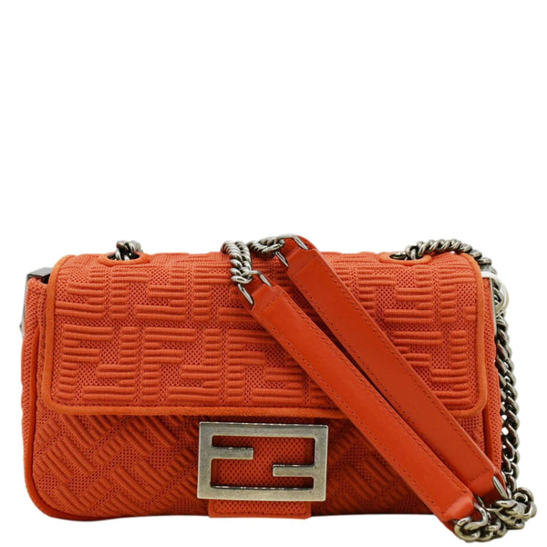 FENDI Baguette Technical Fabric FF Midi Chain front look