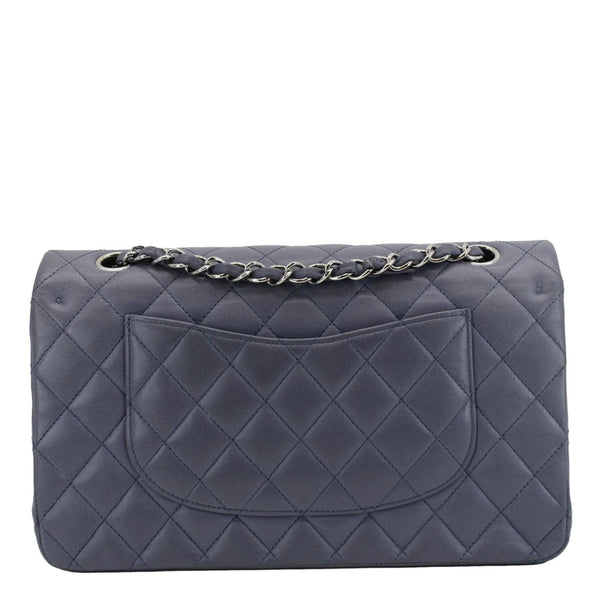 CHANEL Classic Double Flap Quilted Leather Shoulder Bag Lavender