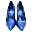 CHRISTIAN LOUBOUTIN  So Kate 120 Metallic Leather Shoes Blue EU 39.5