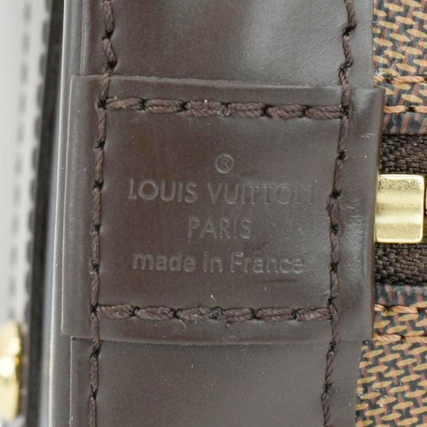 LOUIS VUITTON Alma BB Damier Ebene Satchel Bag Brown