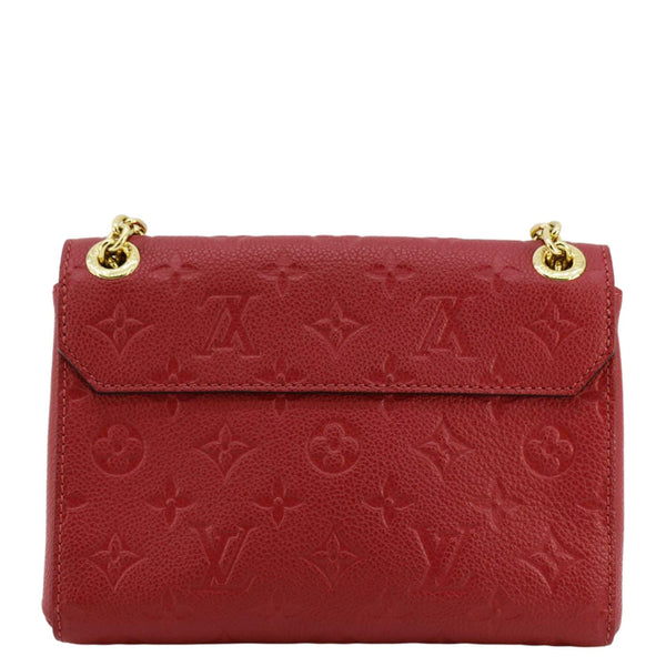 LOUIS VUITTON Vavin BB Monogram Empreinte Leather Shoulder Bag Red