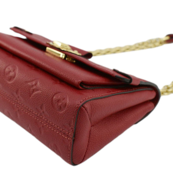 LOUIS VUITTON Vavin BB Monogram Empreinte Leather Shoulder Bag Red