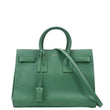 YVES SAINT LAURENT Sac de Jour Leather Satchel Shoulder Bag Green